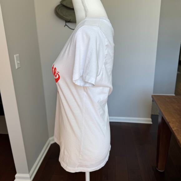 BOISE STATE T-Shirt Womens Medium White V-Neck Collegiate - Picture 5 of 8